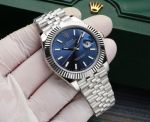 ROLEX Log Series 2824 Automatic Movement 41MM Blue Watch